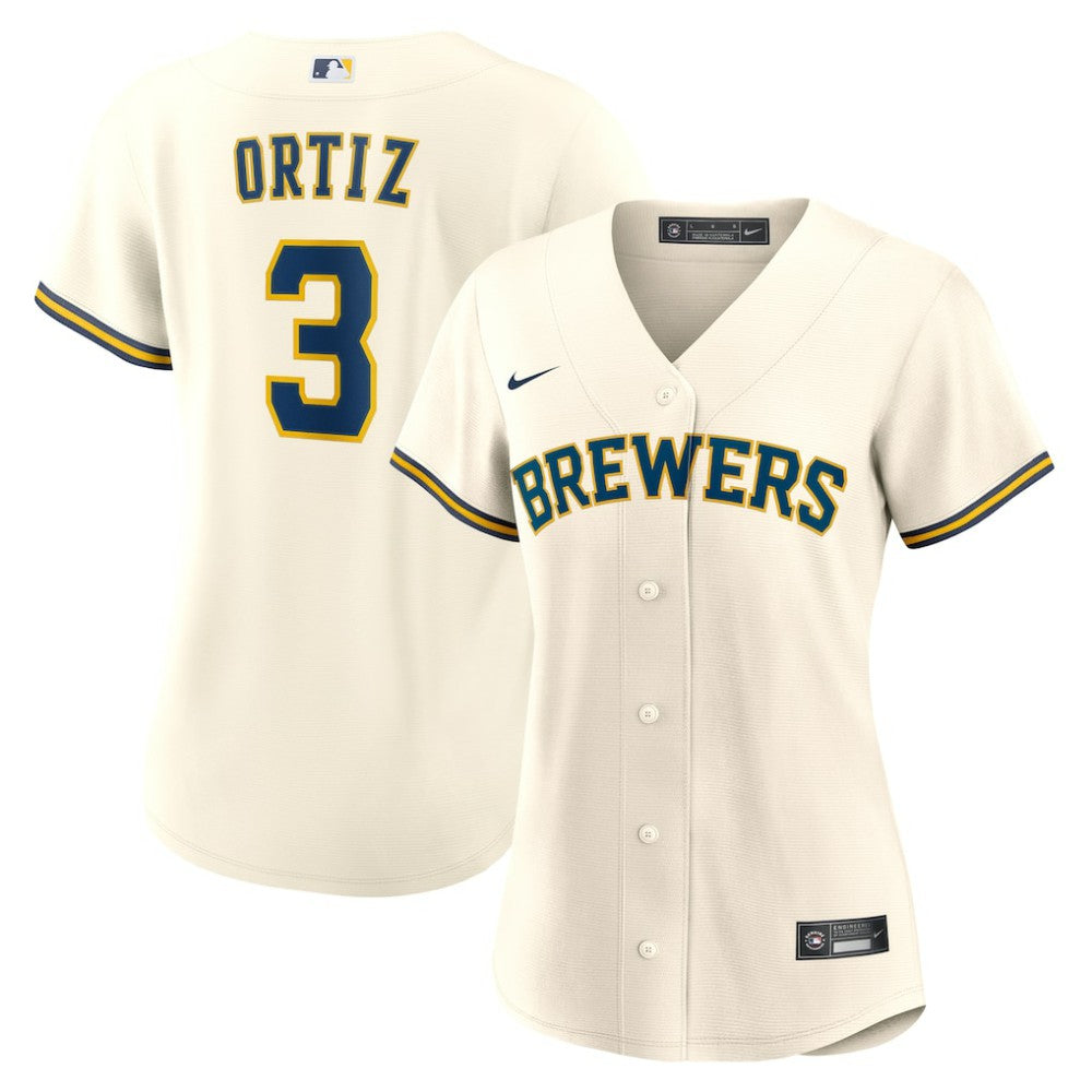 Joey Ortiz Milwaukee Brewers Nike Women's Home Replica Jersey | MLB For sale