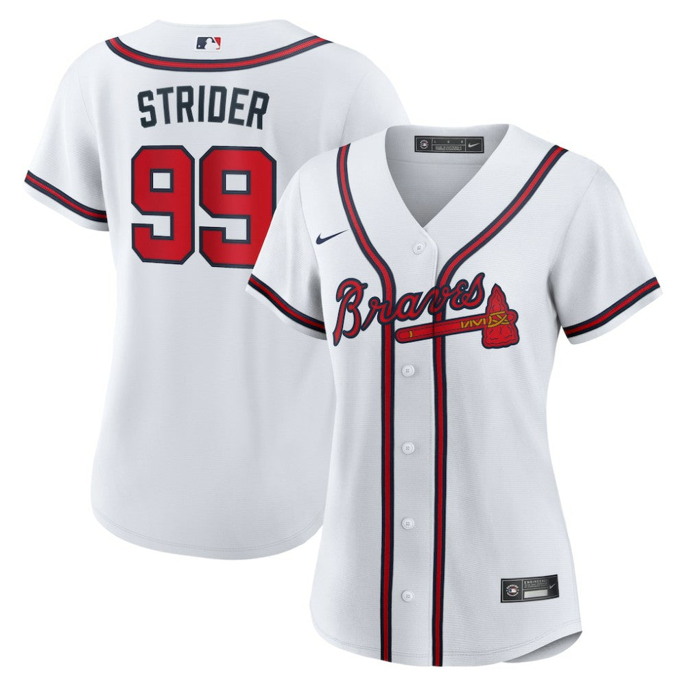 Spencer Strider Atlanta Braves Nike Women's Home Replica Jersey | MLB New