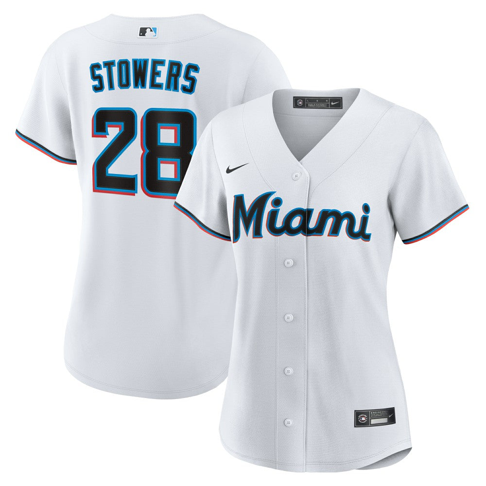 Kyle Stowers Miami Marlins Nike Women's Home Replica Jersey | MLB New