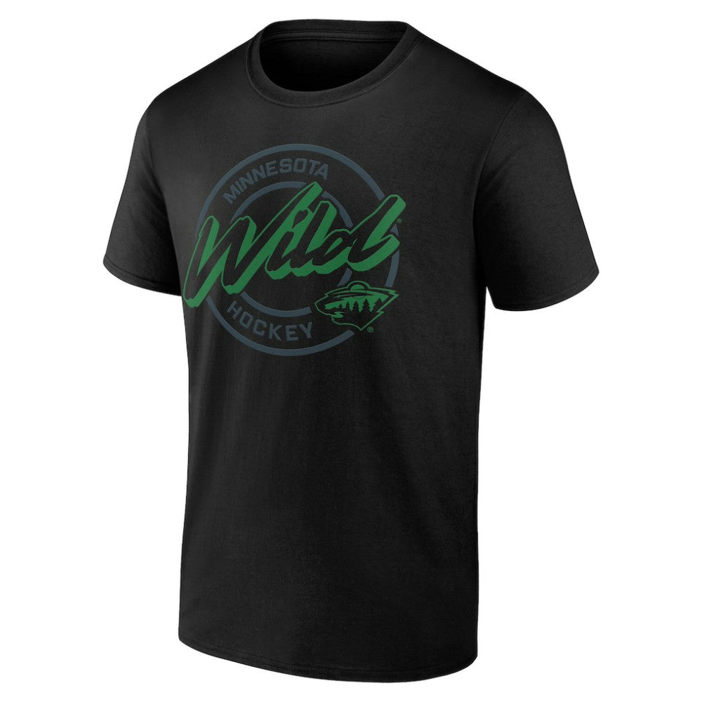 Minnesota Wild Color Block Puck T-Shirt Outlet