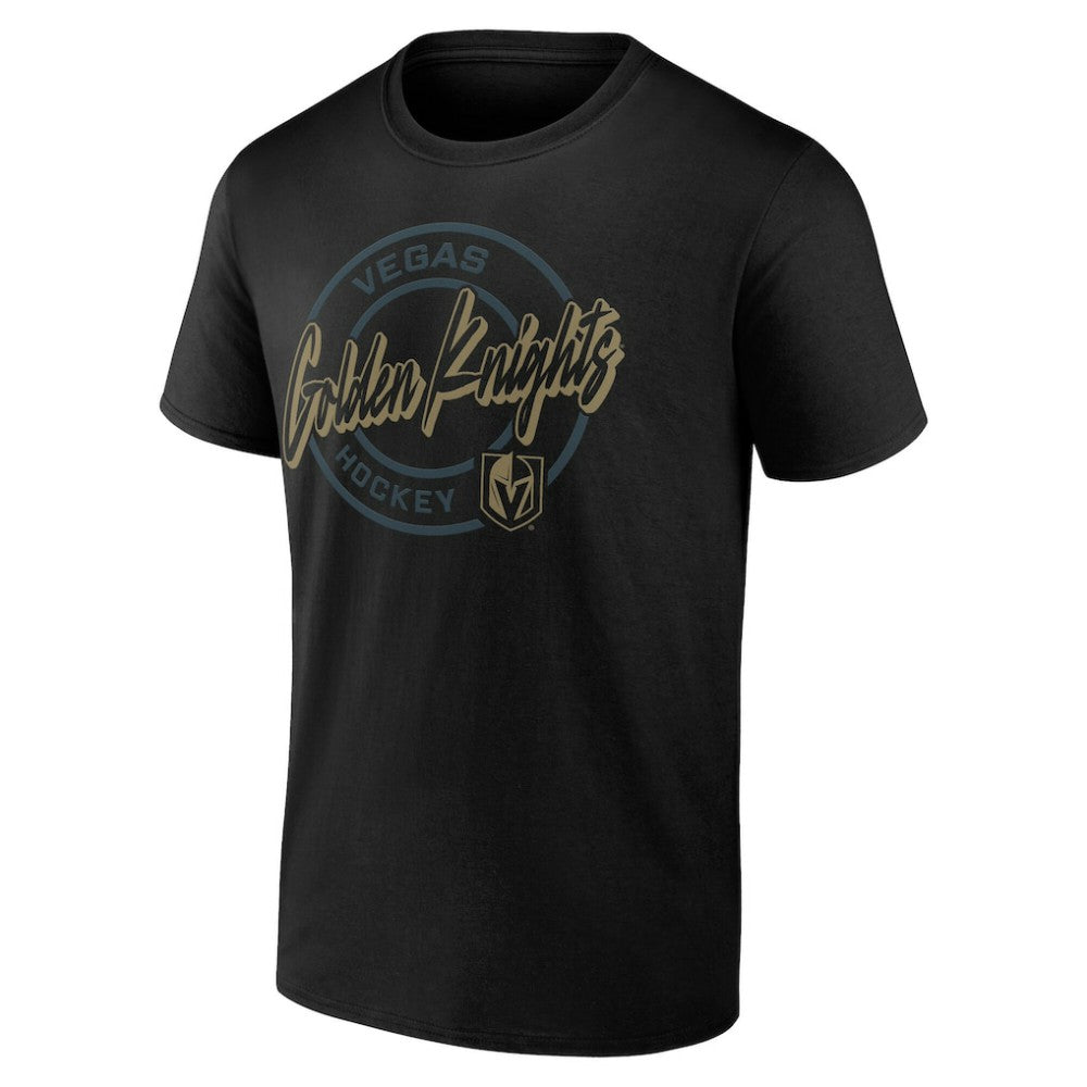 Vegas Golden Knights Color Block Puck T-Shirt For Sale
