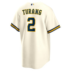 Brice Turang Milwaukee Brewers Nike Home Replica Jersey | MLB On Sale