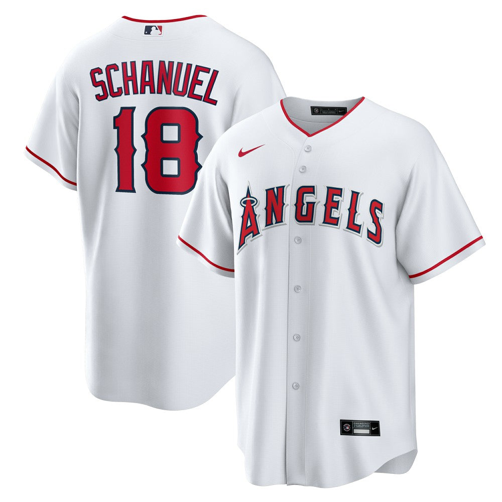 Nolan Schanuel Los Angeles Angels Nike Home Replica Jersey | MLB Outlet