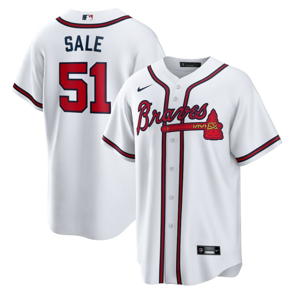 Chris Sale Atlanta Braves Nike Home Replica Jersey | MLB Discount