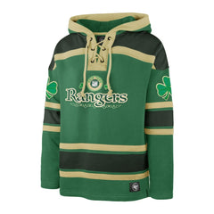 New York Rangers '47 St. Patrick's Day McLucky Superior Lacer Pullover Hoodie Outlet