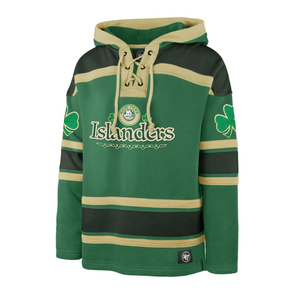 New York Islanders '47 St. Patrick's Day McLucky Superior Lacer Pullover Hoodie On Sale