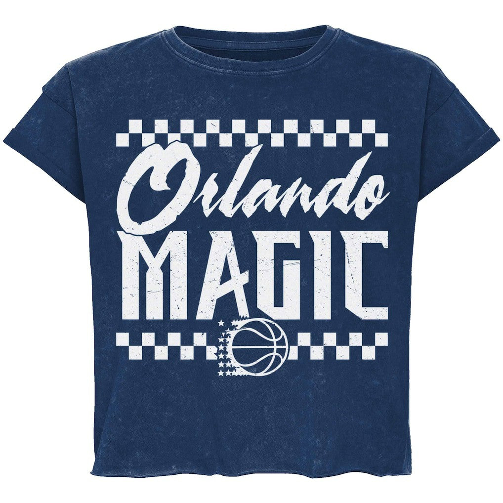 Orlando Magic Sportiqe Unisex Rock & Roll Collection Gwen Premium Mineral Wash Cropped T-Shirt On Sale