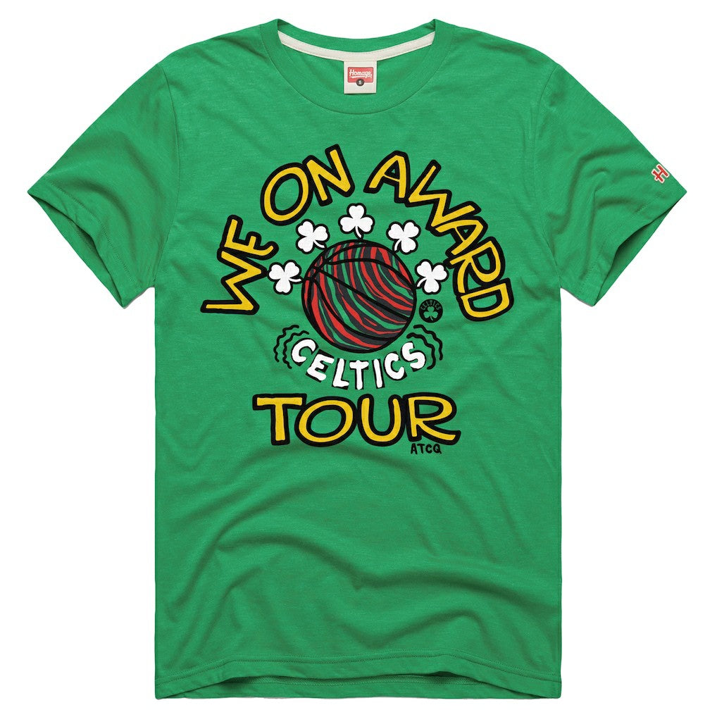 Boston Celtics Homage A Tribe Called Quest x NBA We On Award Tour T-Shirt Outlet