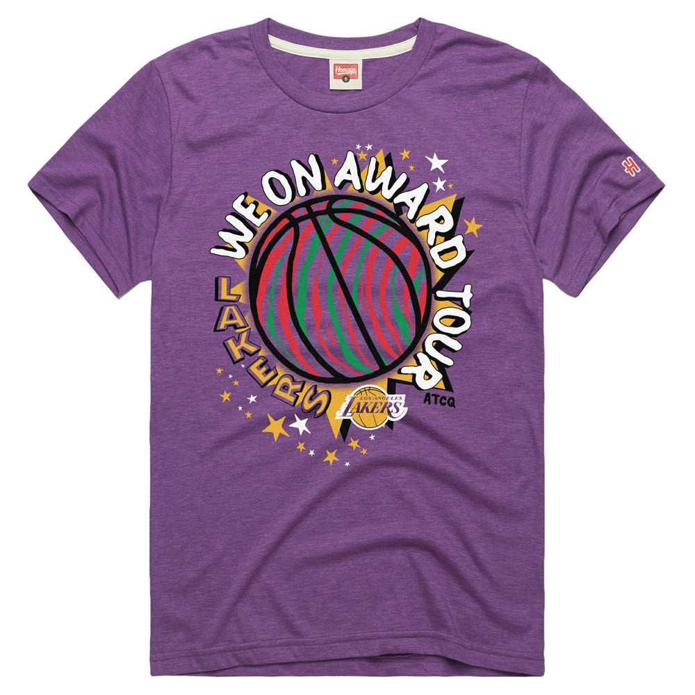 Los Angeles Lakers Homage A Tribe Called Quest x NBA We On Award Tour T-Shirt On Sale