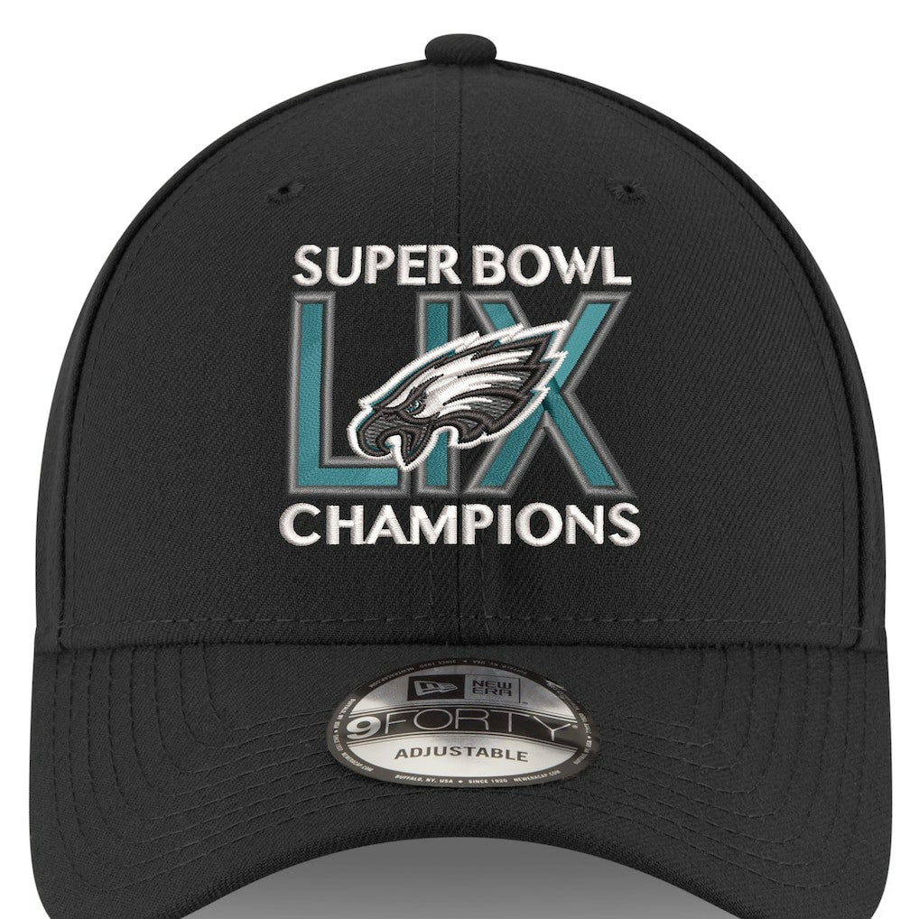 Philadelphia Eagles New Era Super Bowl LIX Champions 9FORTY Adjustable Hat