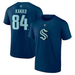 Kaapo Kakko Seattle Kraken Fanatics Authentic Stack Name & Number T-Shirt Discount