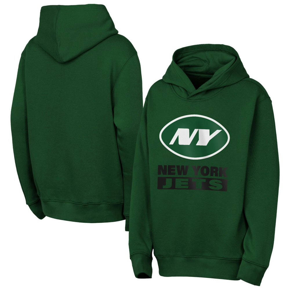 New York Jets  Outerstuff Youth Back to Basics Hoodie