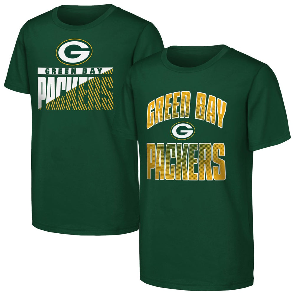 Green Bay Packers  Outerstuff Youth Never Quit 2-Pack T-Shirt Set