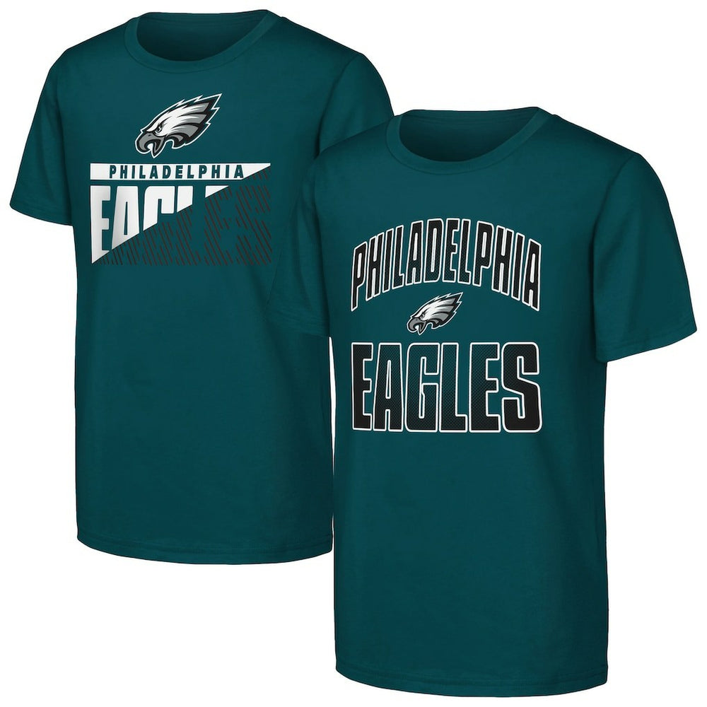 Philadelphia Eagles  Outerstuff Youth Never Quit 2-Pack T-Shirt Set