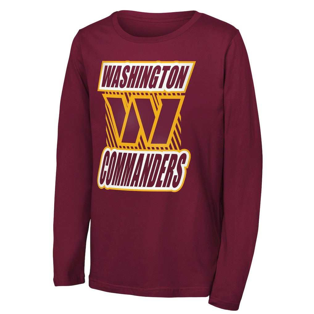 Washington Commanders  Outerstuff Youth Never Settle Long Sleeve T-Shirt