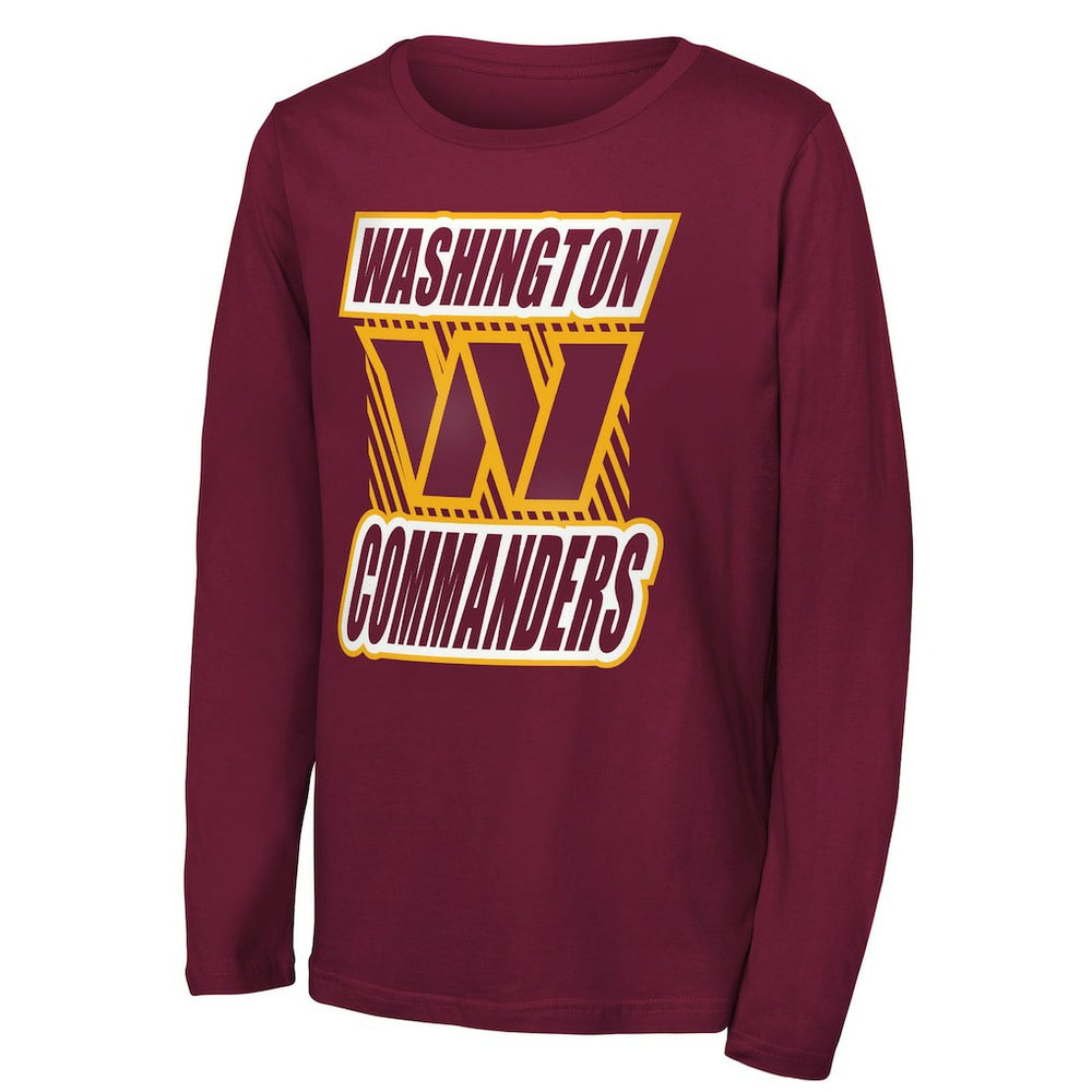 Washington Commanders  Outerstuff Youth Never Settle Long Sleeve T-Shirt