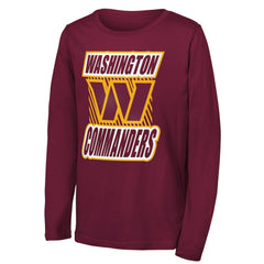 Washington Commanders  Outerstuff Youth Never Settle Long Sleeve T-Shirt
