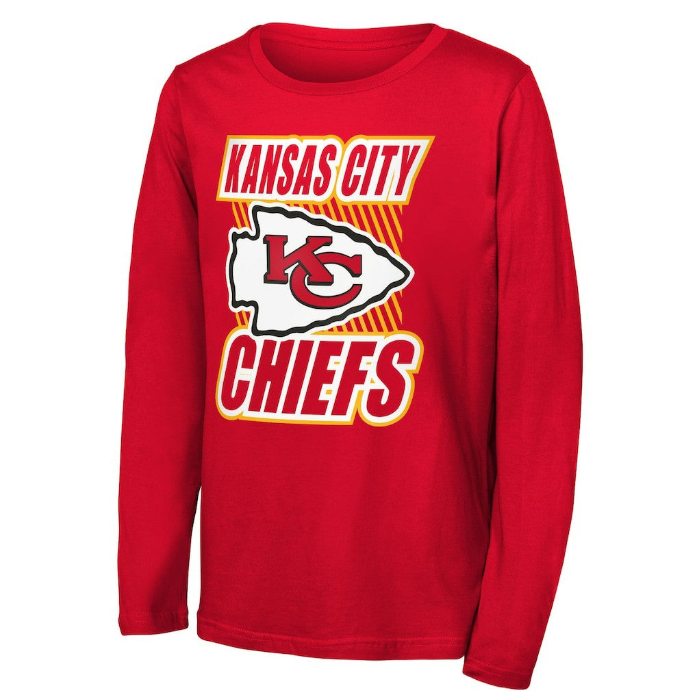 Kansas City Chiefs  Outerstuff Youth Never Settle Long Sleeve T-Shirt