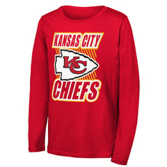 Kansas City Chiefs  Outerstuff Youth Never Settle Long Sleeve T-Shirt