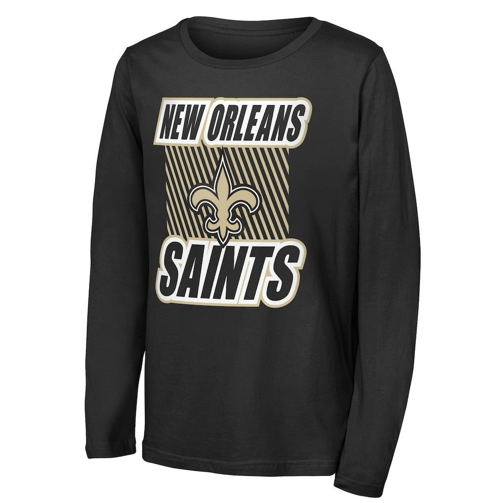 New Orleans Saints  Outerstuff Youth Never Settle Long Sleeve T-Shirt