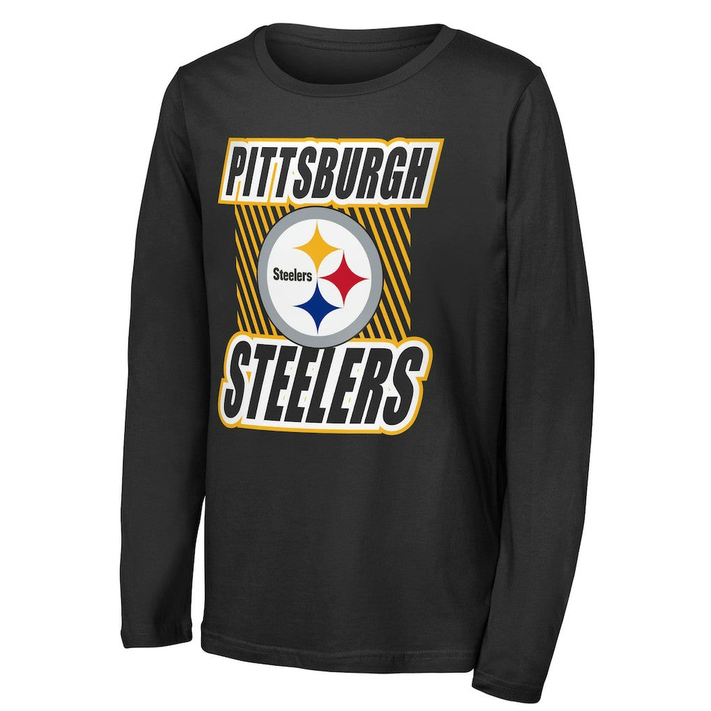 Pittsburgh Steelers  Outerstuff Youth Never Settle Long Sleeve T-Shirt