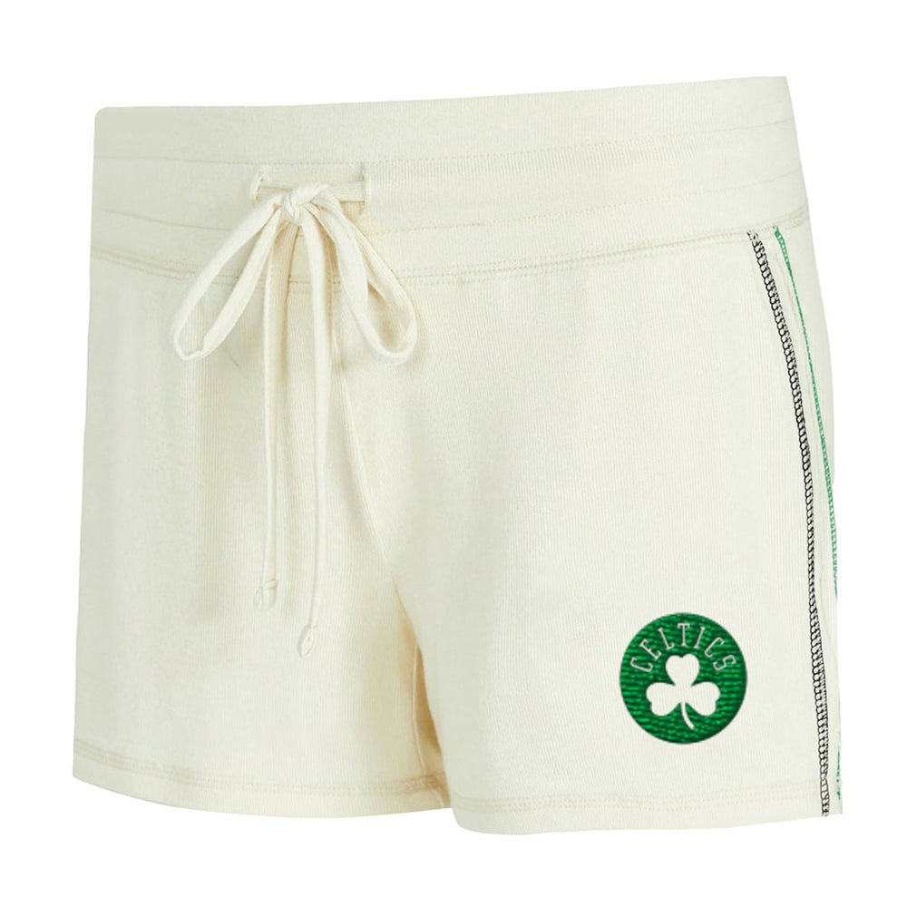 Boston Celtics Concepts Sport Women's Kaki Hacci Knit Long Sleeve Top & Shorts Set On Sale