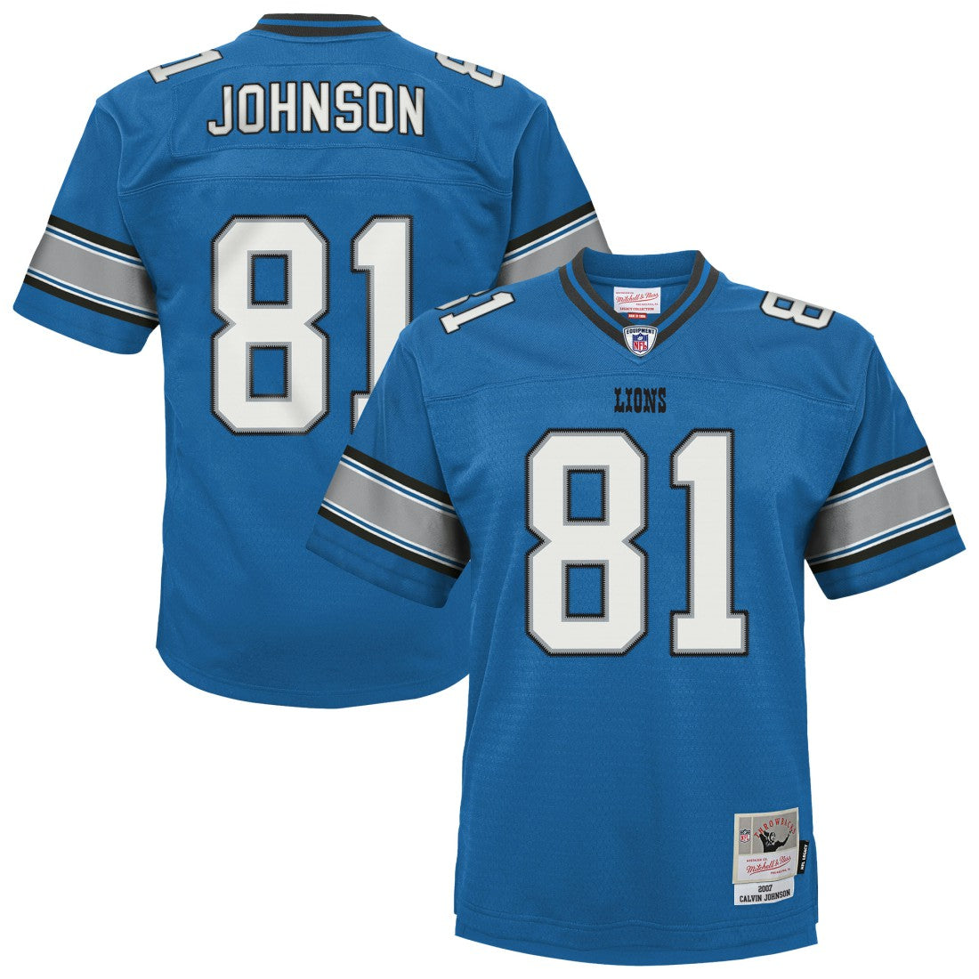 Detroit Lions Mitchell & Ness Calvin Johnson  Youth Legacy Replica Jersey