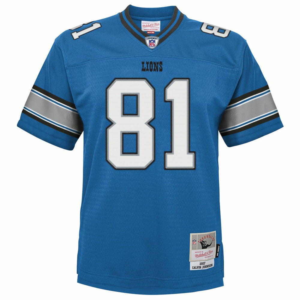 Detroit Lions Mitchell & Ness Calvin Johnson  Youth Legacy Replica Jersey