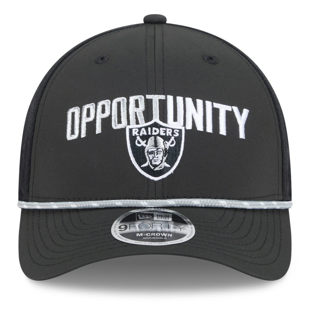 Las Vegas Raiders New Era 2025 Inspire Change 9FORTY M-Crown Adjustable Hat
