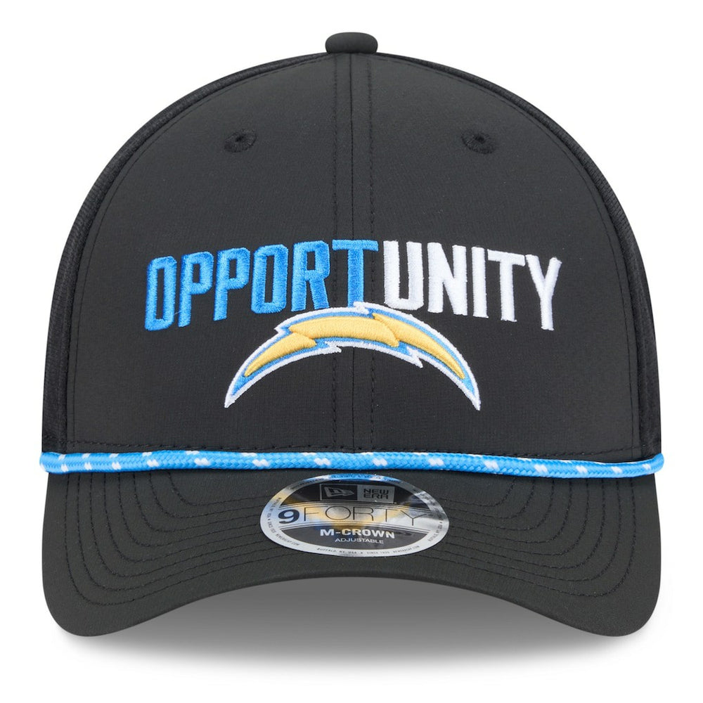Los Angeles Chargers New Era 2025 Inspire Change 9FORTY M-Crown Adjustable Hat