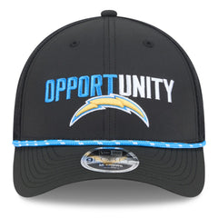 Los Angeles Chargers New Era 2025 Inspire Change 9FORTY M-Crown Adjustable Hat