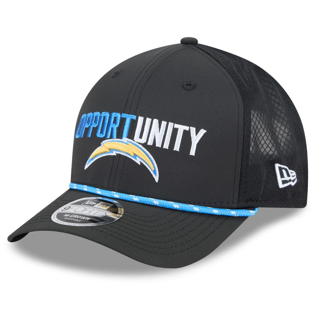 Los Angeles Chargers New Era 2025 Inspire Change 9FORTY M-Crown Adjustable Hat
