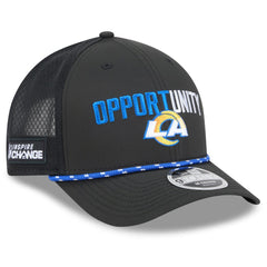 Los Angeles Rams New Era 2025 Inspire Change 9FORTY M-Crown Adjustable Hat