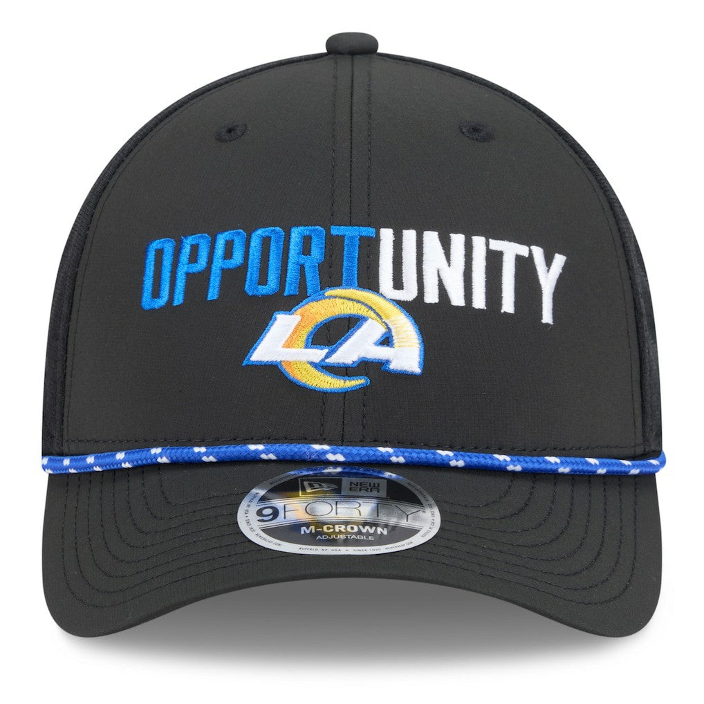 Los Angeles Rams New Era 2025 Inspire Change 9FORTY M-Crown Adjustable Hat