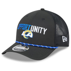 Los Angeles Rams New Era 2025 Inspire Change 9FORTY M-Crown Adjustable Hat