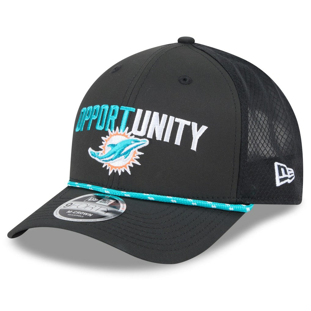 Miami Dolphins New Era 2025 Inspire Change 9FORTY M-Crown Adjustable Hat