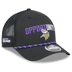 Minnesota Vikings New Era 2025 Inspire Change 9FORTY M-Crown Adjustable Hat