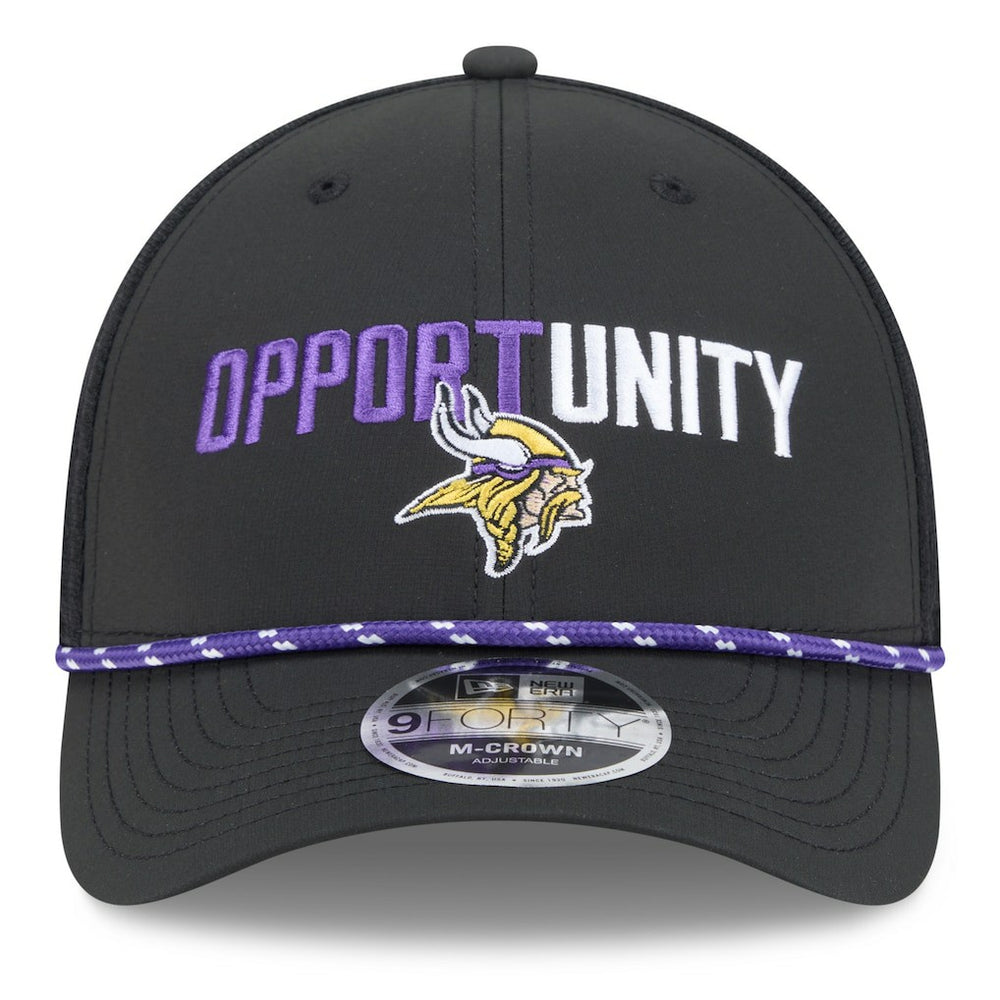 Minnesota Vikings New Era 2025 Inspire Change 9FORTY M-Crown Adjustable Hat