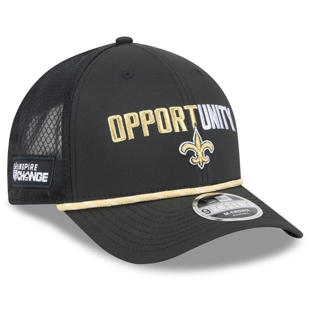 New Orleans Saints New Era 2025 Inspire Change 9FORTY M-Crown Adjustable Hat