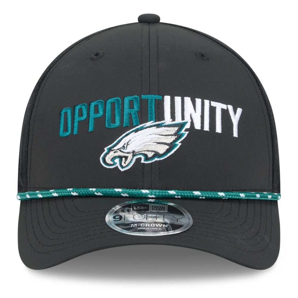 Philadelphia Eagles New Era 2025 Inspire Change 9FORTY M-Crown Adjustable Hat