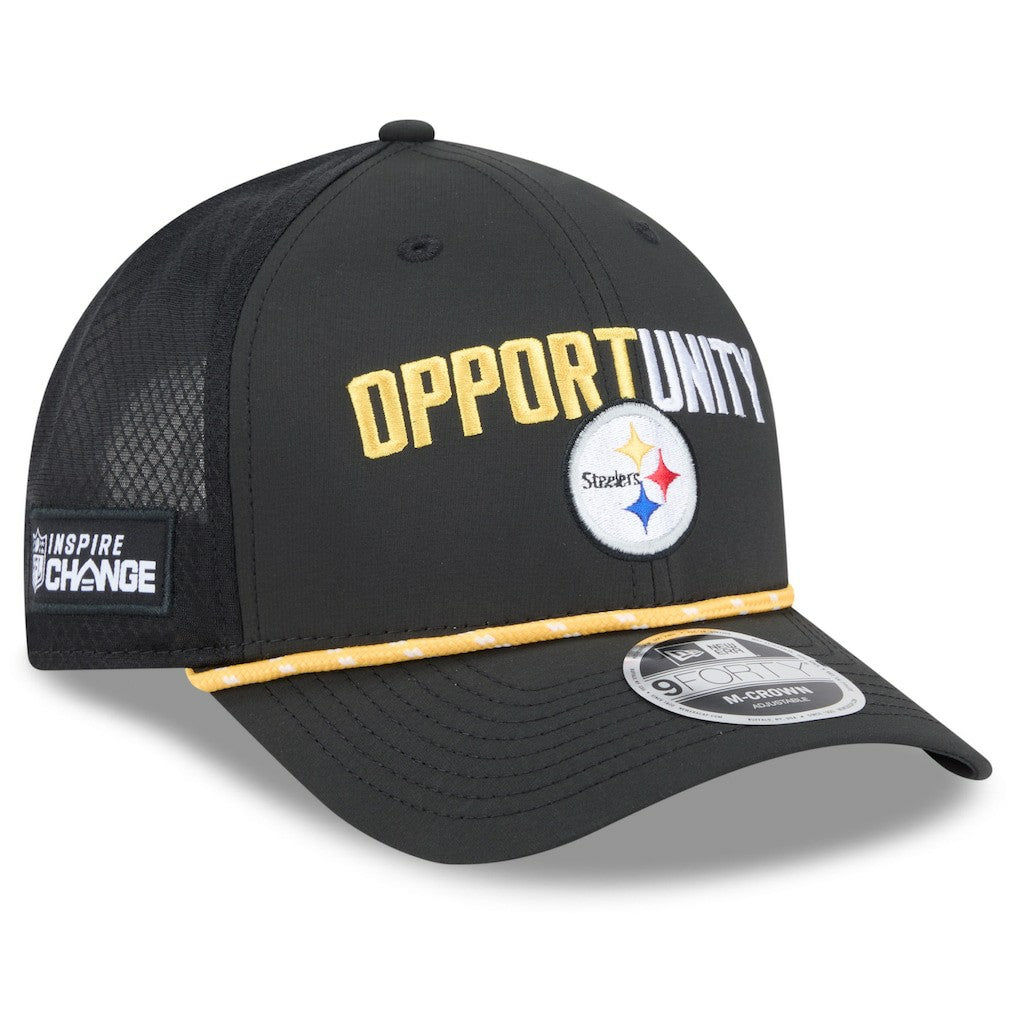 Pittsburgh Steelers New Era 2025 Inspire Change 9FORTY M-Crown Adjustable Hat