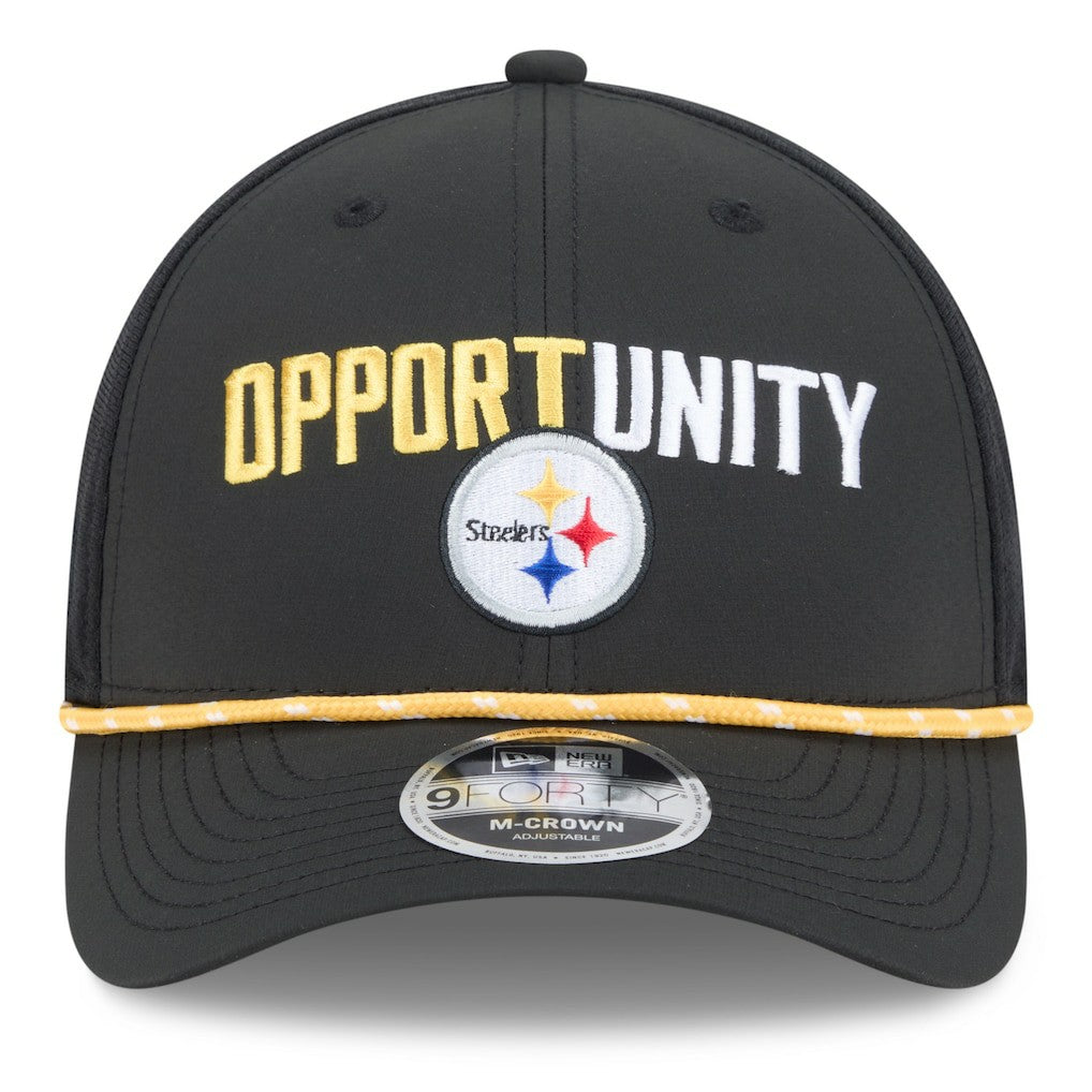 Pittsburgh Steelers New Era 2025 Inspire Change 9FORTY M-Crown Adjustable Hat