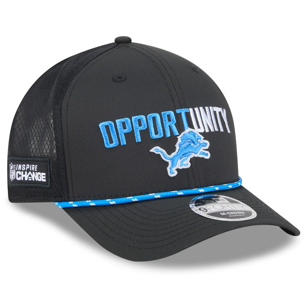 Detroit Lions New Era 2025 Inspire Change 9FORTY M-Crown Adjustable Hat
