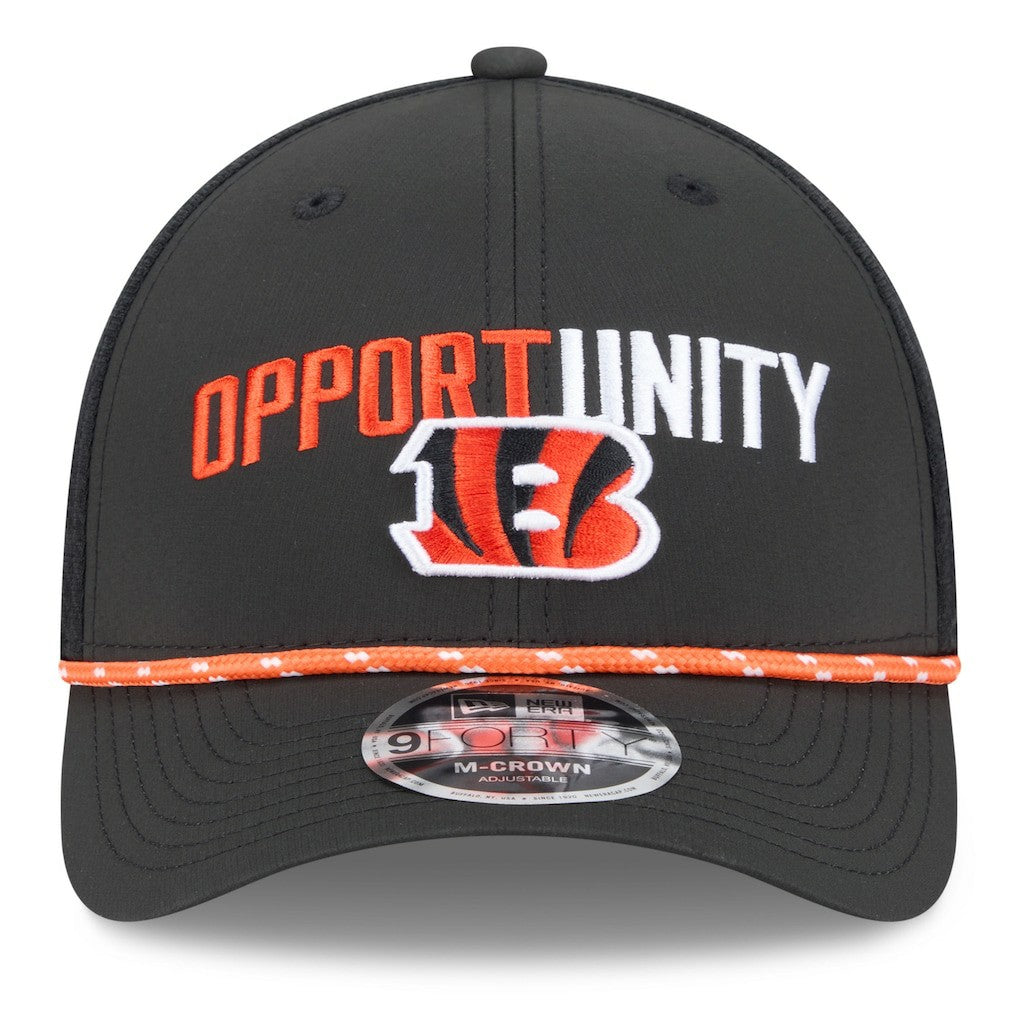 Cincinnati Bengals New Era 2025 Inspire Change 9FORTY M-Crown Adjustable Hat