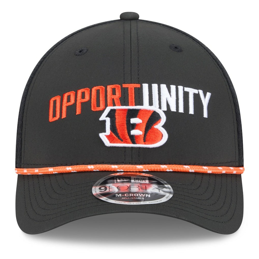 Cincinnati Bengals New Era 2025 Inspire Change 9FORTY M-Crown Adjustable Hat