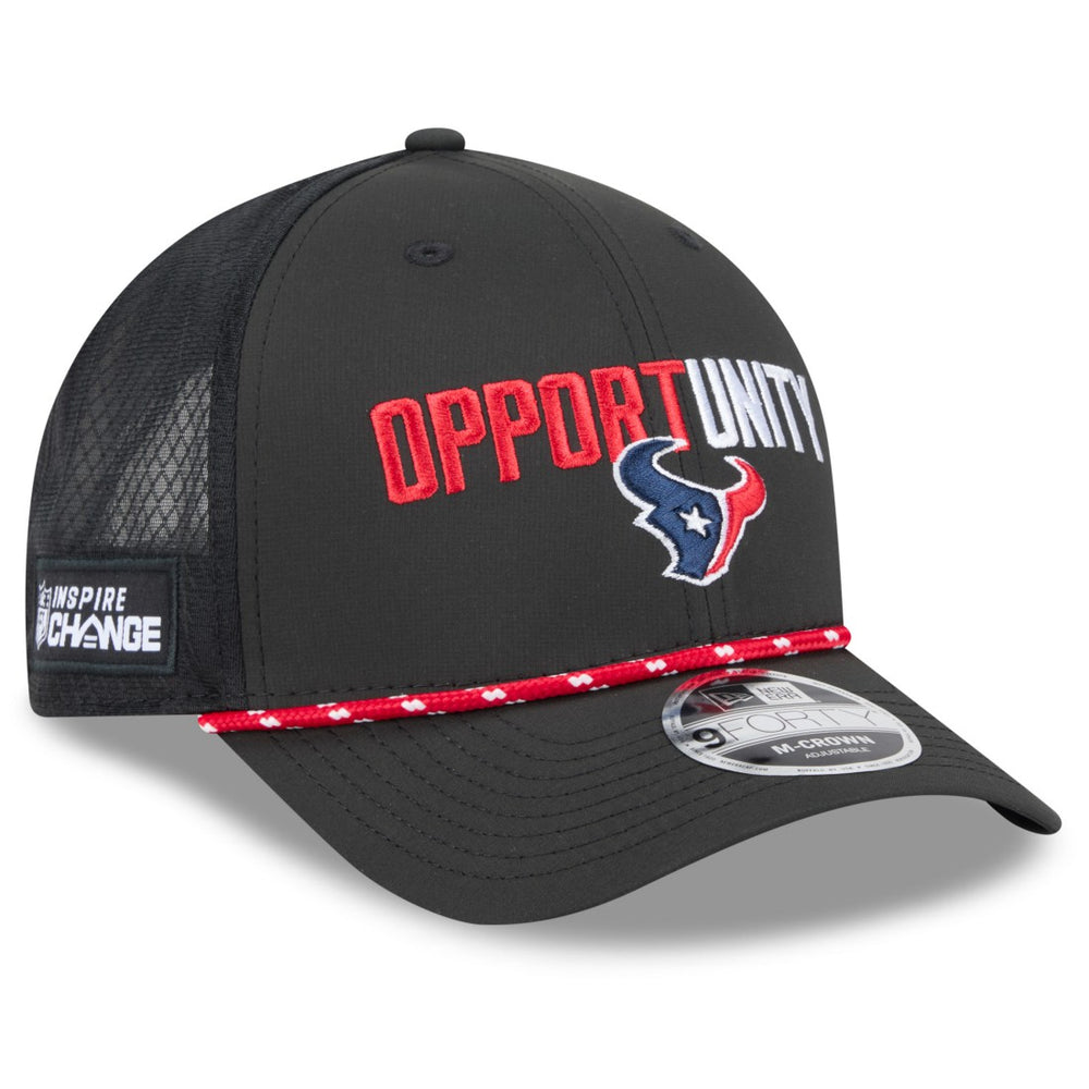 Houston Texans New Era 2025 Inspire Change 9FORTY M-Crown Adjustable Hat