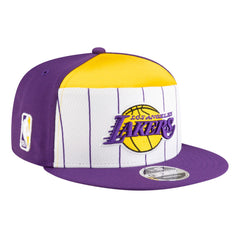 Los Angeles Lakers Youth 2025 NBA Tip Off Split Panel 9FIFTY Snapback Hat On Sale