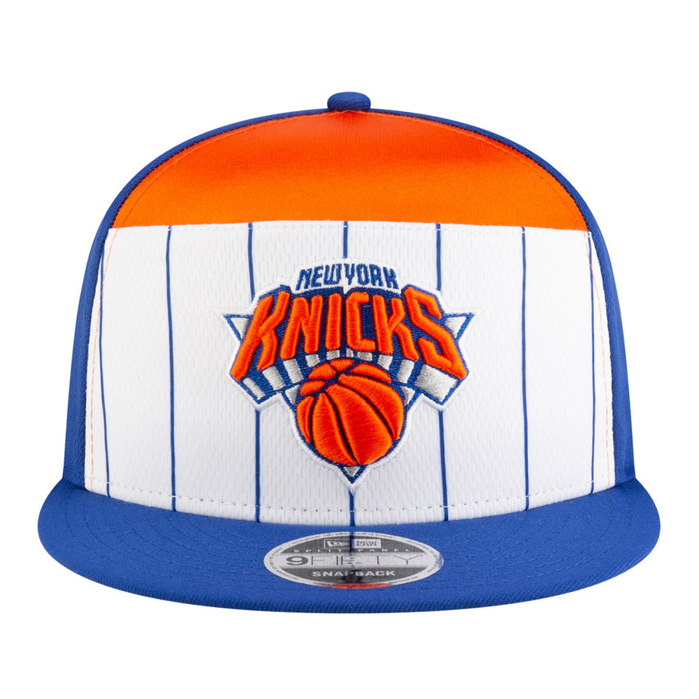 New York Knicks Youth 2025 NBA Tip Off Split Panel 9FIFTY Snapback Hat Discount