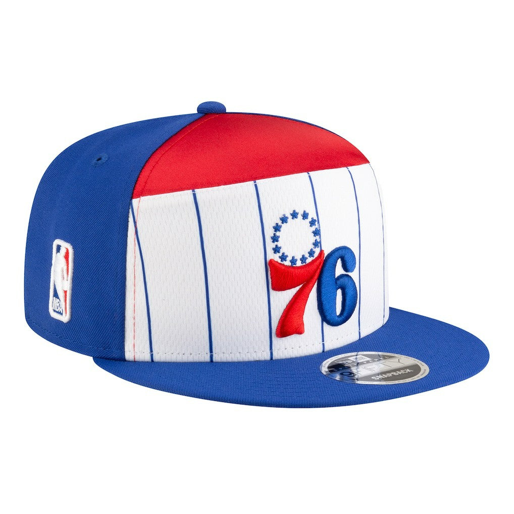 Philadelphia 76ers Youth 2025 NBA Tip Off Split Panel 9FIFTY Snapback Hat Online