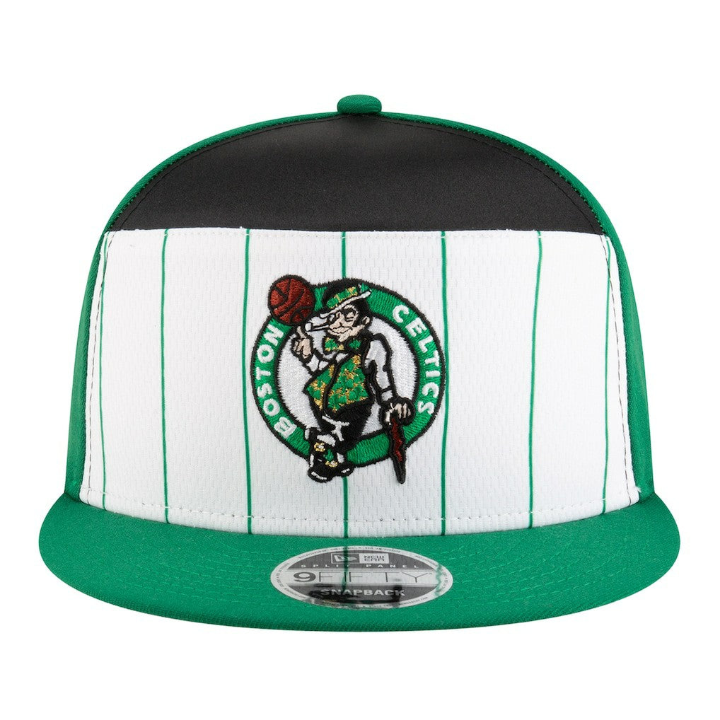 Boston Celtics Youth 2025 NBA Tip Off Split Panel 9FIFTY Snapback Hat For Sale
